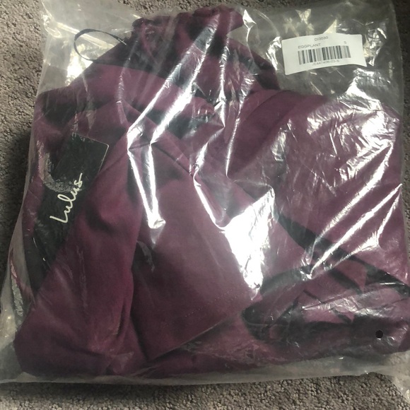 Lulus backless lace mini dress / purple / S - Picture 3 of 3